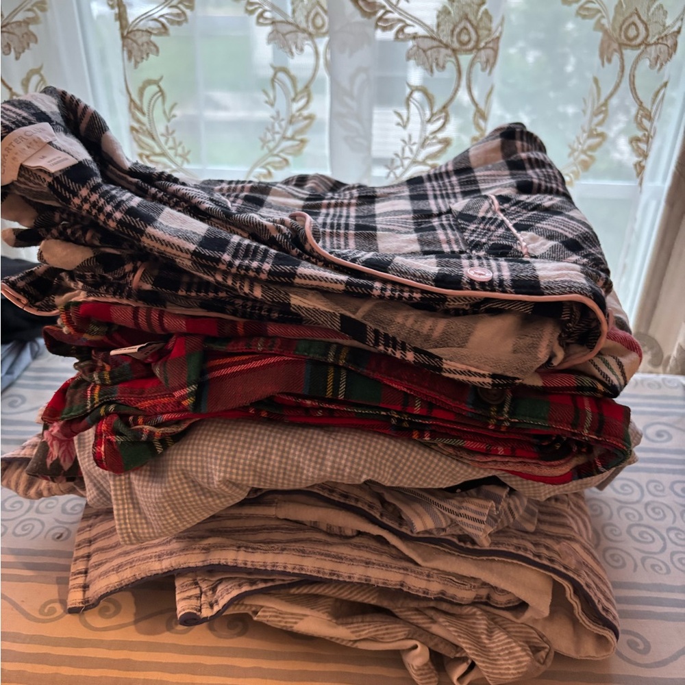 Assorted Plaid and Striped Pajamas